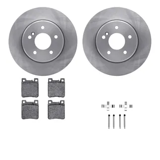 R1 Concepts WFWH1-63055 E- Line Series Brake Rotor W/ Ceramic Brake Pads & Hdw